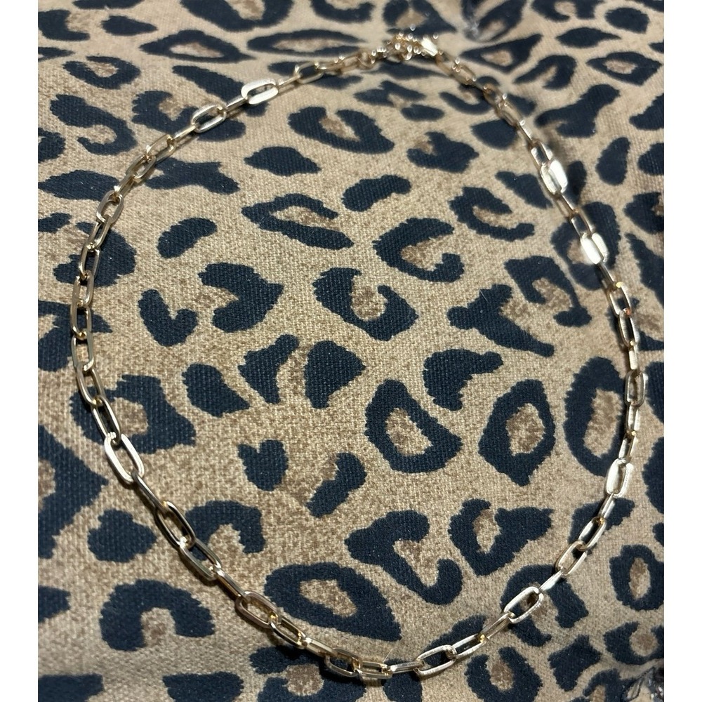 NEW Goldtone Small Paperclip Chain 18" + 2" Necklace